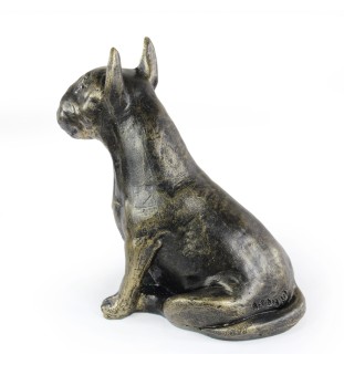 Bulterier figurka siedząca z żywicy Art-Dog